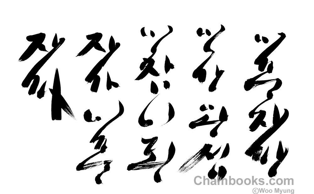 Woo Myung calligraphy